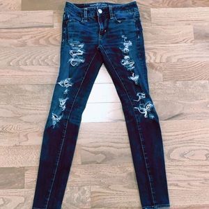 American Eagle ripped jeans